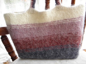 Finished Felted Tote